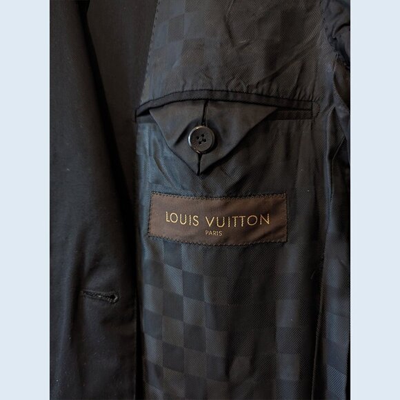 LOUIS VUITTON - Black cotton jacket - Sz 48 - Picture 12 of 16